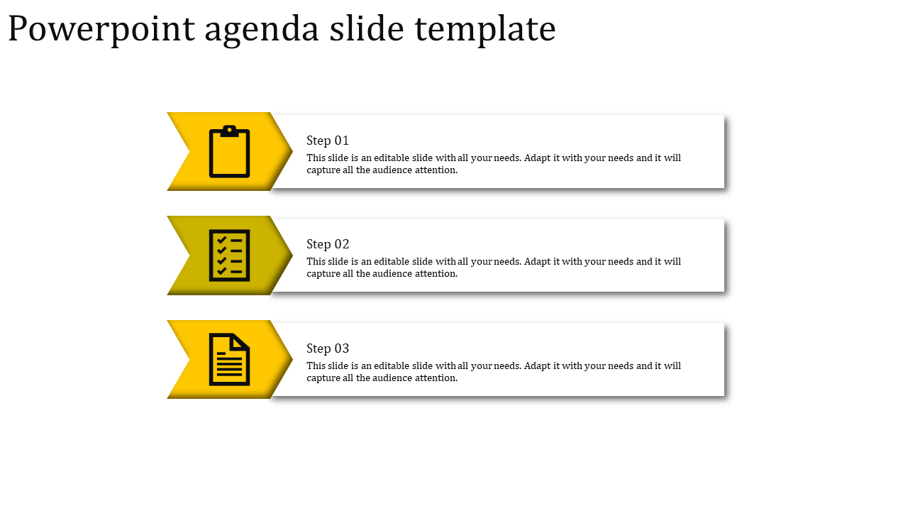 Creative Agenda PPT Design Template and Google Slides